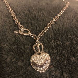 Juicy couture heart crown necklace
